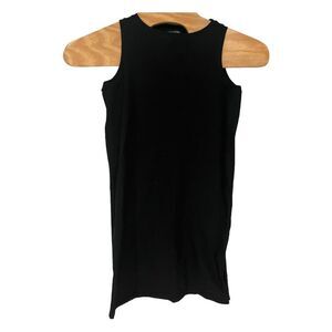 Eileen Fisher Womens Stretch‎ Jersey Midi Dress Sz Petite PS/PP Sleeveless Black